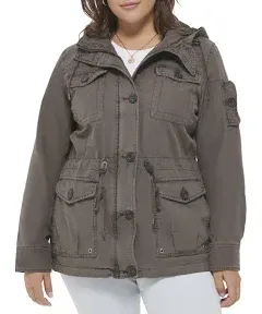 Levi's Women's Hooded Military Jacket