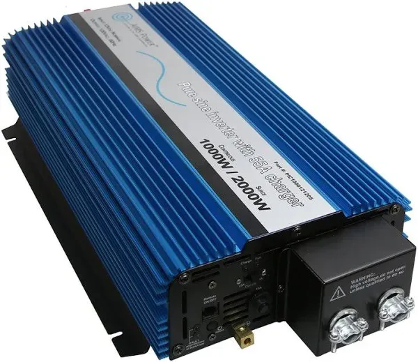 AIMS 1000 Watt Pure Sine Inverter Charger Hardwire Only