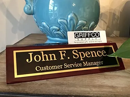 Griffco Supply Desk Name Plate