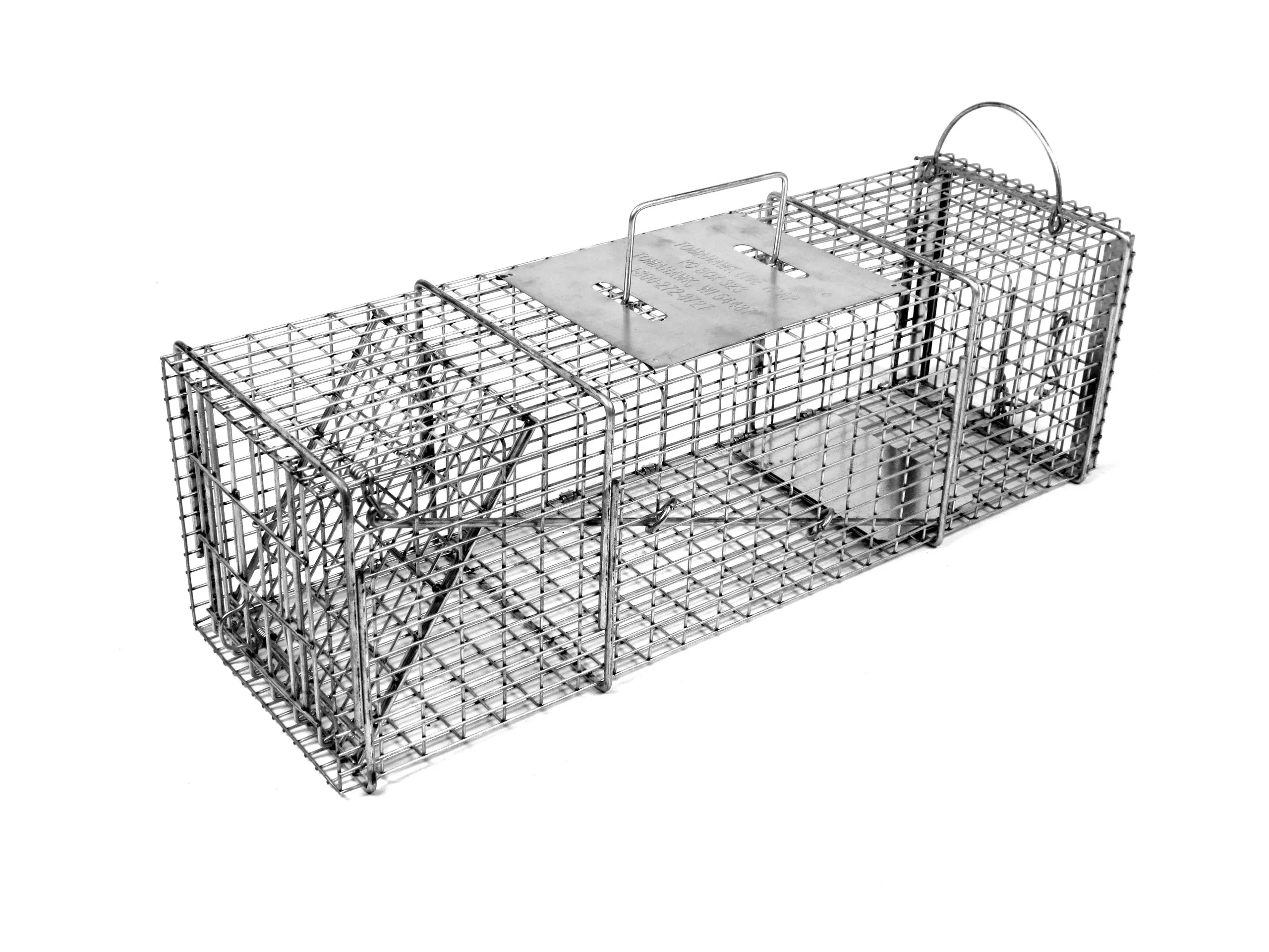 Tomahawk Live Trap Model 605SS - Professional Series Trap with Rear Sliding Door for Skunks, Opossums, Prairie Dogs, Squirrels and Similar Size Animals.