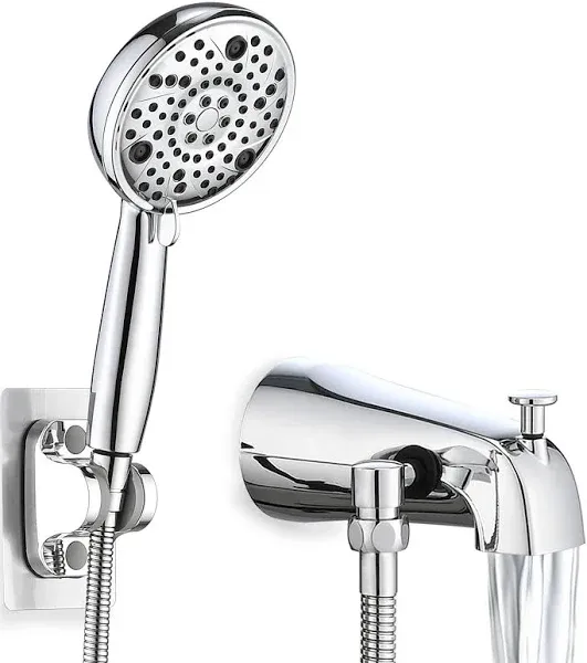 Slip-On Tub Spout with Diverter, High Pressure 8 Settings Hand Held Shower, All