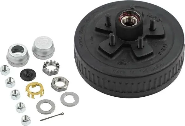 Dexter Pre-Greased Trailer Hub-Drum Kit 3.5K Axle 5-4.50 Bolt Center (K08-247-1G)