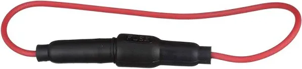 Seachoice in-Line Fuse Holder with Fuse, Waterproof, 10 Amp Fuse