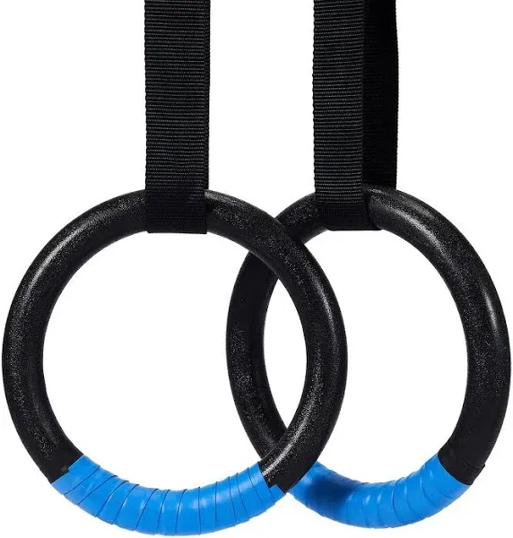 ZELUS Gymnastic Rings, Exercise Olympic Rings with Adjustable Straps, Steel Buckles, Perfect for Workout, Strength Training, Pull-Ups and Dips