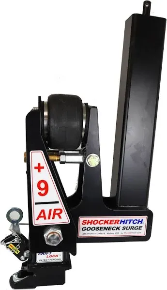 Shocker 30K Gooseneck Air Hitch & 9" Extension Coupler for 2-5/16" Ball