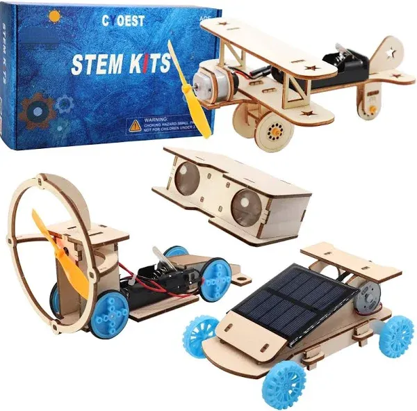 STEM Kits for Kids Age 8-10-12-14, Science Projects for Kids Ages 8-12, Stem Building Toys for Boys Age 8 9 10 12 13 14, Solar Car & STEM Activities Engineering Kits, Diy Kits for Kids, Gifts for Boys