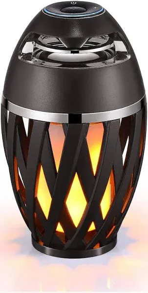 Led Flame Speaker Bluetooth Speaker,Dancing Flames Outdoor Indoor Portable Bluetooth Speaker &Torch Atmosphere Light USB