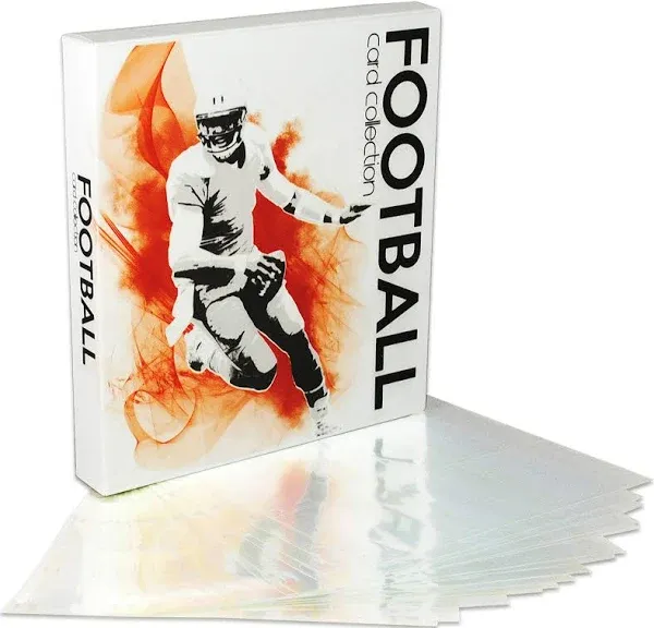 UniKeep Football Themed Trading Card Collection Binder with Trading Card Pages