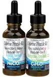 Crystal Clear Chlorine Dioxide ClO2-Kit, Citric Acid Solution w/EZ-Drop Bottles, Small 1 Oz (2 Bottles)