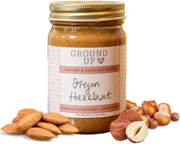 Ground Up Pdx Nut Butter Almond Oregon Hazelnut