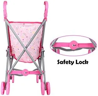 Dream Collection 23" Pretend Play Baby Doll Stroller - Pink