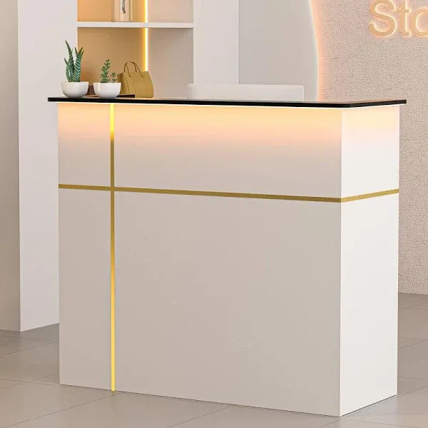 Modern Front Table Reception Desk with Counter