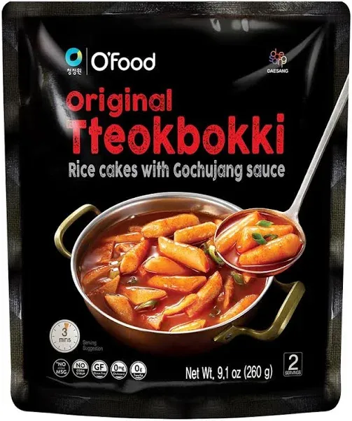 Original Tteokbokki - Korean Rice Cakes with & Gochujang Sauce, 9.1oz