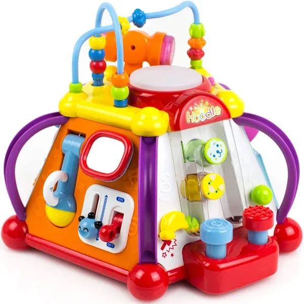 Toysery Baby Activity Center – Toddler Kids Learning & Skill Development Cube with Lights & Music. Enhance Skill Development with a 15 in 1 Game Functions Toy