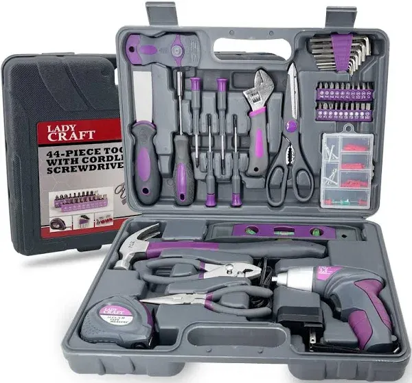 Werktough 44PCS 3.6V/4V Cordless Screwdriver Tool Kit Set