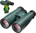 15x52 HD Binoculars for Adults High Powered with Upgraded Phone Adapter - Large View Binoculars with Clear Low Light Vision - Lightweight Waterproof Binoculars for Bird Watching Hunting Stargazing