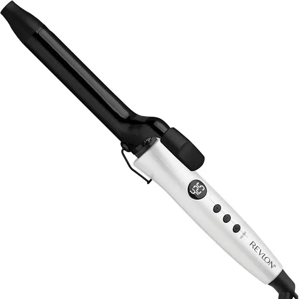 Revlon Crystal C + Ceramic Hair Curling Iron | Long-Lasting Shine and Less Frizz, (1-1/4 in)