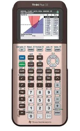 TI-84 plus CE Color Graphing Calculator, Rose Gold (Metallic)