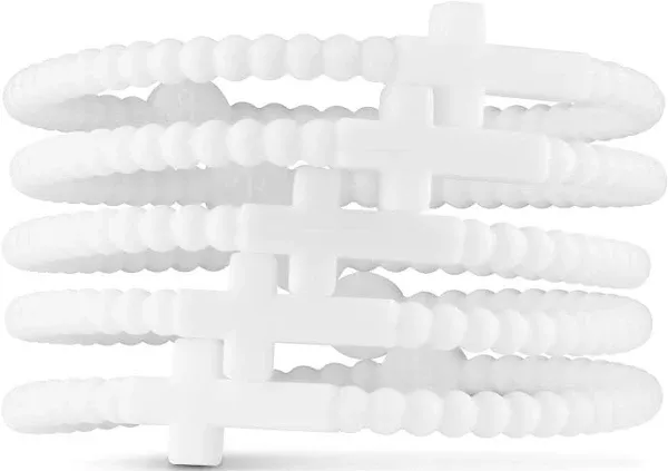 Ryan & Rose Jesus Bracelets - Cross Silicone Bracelet