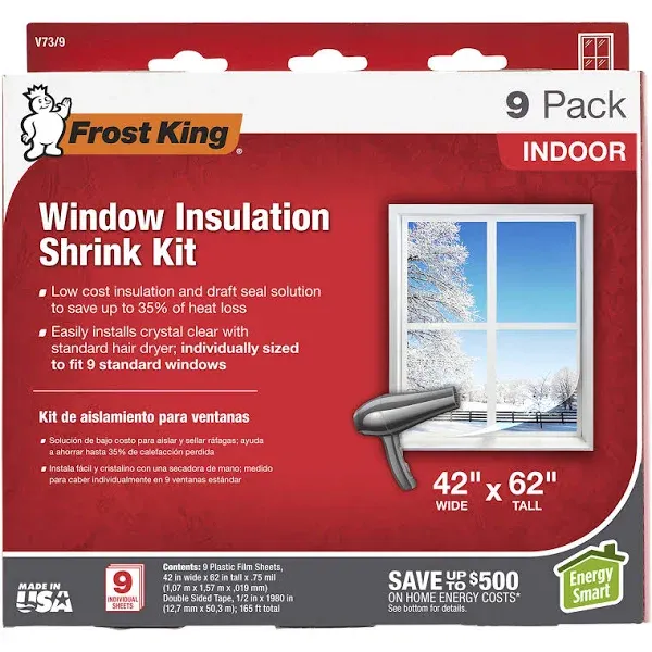 Indoor Window Insulation Sheets,  42 x 62-In., 3-Pk.