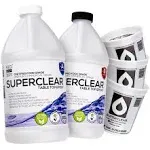 Super Clear Coat Epoxy Resin Kit, 1 Gallon, Ultra Clear Epoxy Resin Liquid Glass