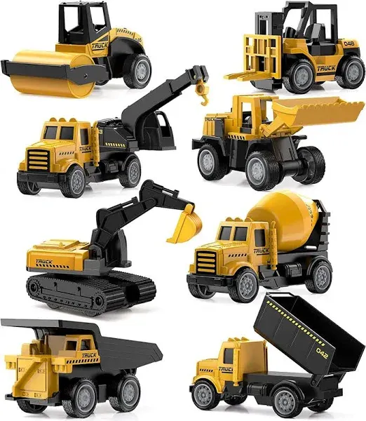 Alloy Small Construction Cars Vehicles, Geyiie Die Cast Mini Construction Truck 