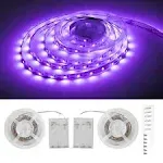 Black Lights 20FT 360LEDs Blacklights LED Strip, Tape Lights, 12V Flexible Purple Blacklight Fixtures, LED Ribbon for Stage, Fluorescent Glow Party, Bar, Indoor Dance,Gallery