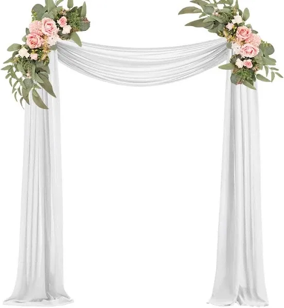 Wedding Arch Draping Fabric 29&#034; X 20FT Sheer Tulle 1 Panel (29&#039;&#039; x 20Ft) Black