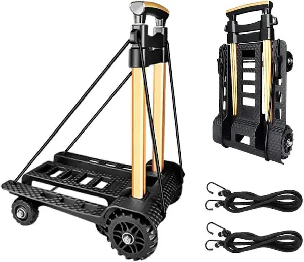 Folding Hand Truck Portable Dolly Compact Utility Luggage Cart with 70Kg/15 Qa