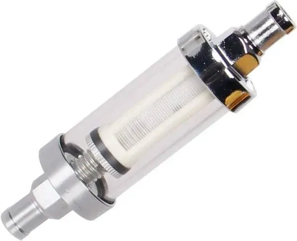 Universal Fuel Pump Filter, CarBole 9748 Universal 3/8" Inlet/Outlet Fuel Filter Clear View - Glass