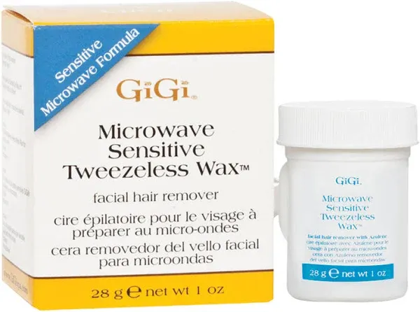 GiGi Microwave Tweezeless Wax - Sensitive - 1 oz (PACK OF 2)