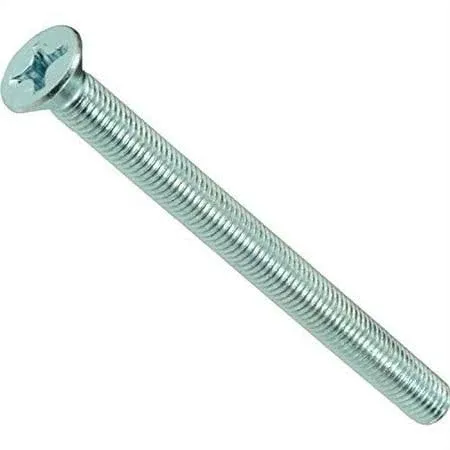 Midwest Fastener Zinc Plated Steel Fine Thread Phillips Flat Head Machine Screws