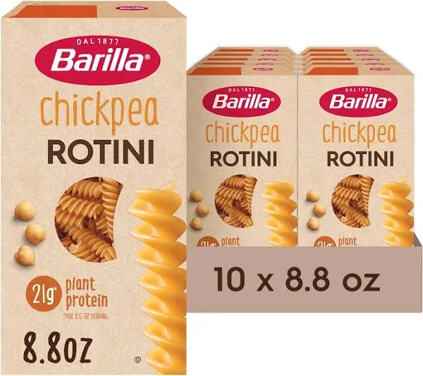 Barilla Gluten Free Chickpea Rotini Pasta (4 Pack, 8.8 oz Each)