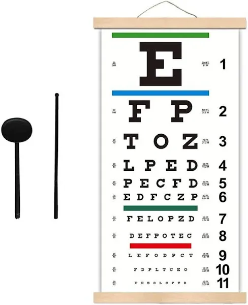 Generic Snellen Eye Chart Eye Charts for Eye Exams Frame