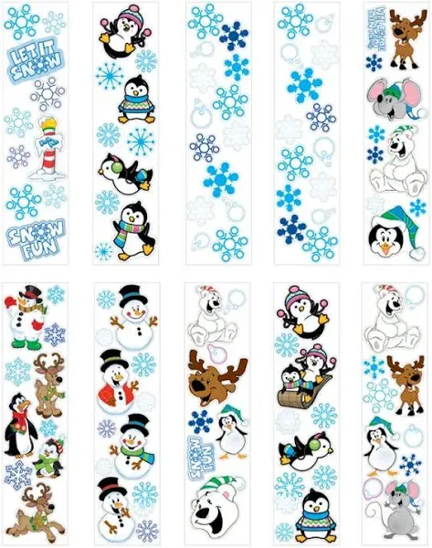 Winter Sticker Assortment, Stationery, 100 Pieces