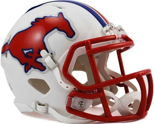 Southern Methodist (SMU) Mustangs NCAA Mini Speed Football Helmet - NCAA.