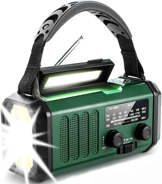 XSY-330 Emergency flashlight radio hand crank solar survival radio NOAA Weather Radio for Reading Lamp