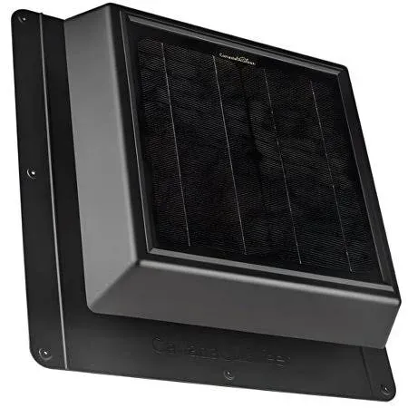 4 Seasons Solar Powered Polycarbonate Vent, Weatherproof Design, Quietly Cools Up to 500 Sq Ft, 400 CFM