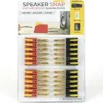 Speaker Snap 24 Count of Fast & Secure Banana Plugs, Gold Plated, 12-24 AWG, for Home Theaters, Speaker Wire, Wall Plates, and Receivers | World Wide Stereo