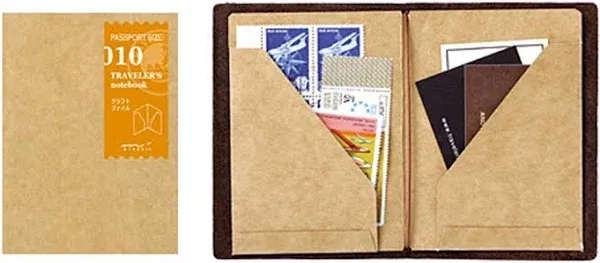 Traveler's Notebook Passport Size Kraft Paper Folder