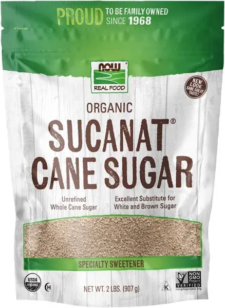 Now Foods Sucanat Cane Sugar Organic