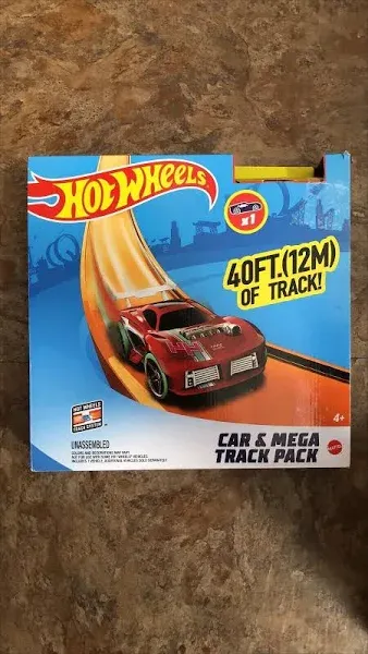 Hot Wheels Car & Mega Track Pack