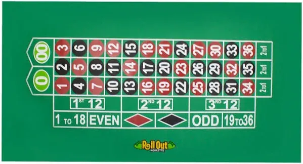 Brybelly Holdings TAB-1005 Rollout Gaming Roulette Table Top