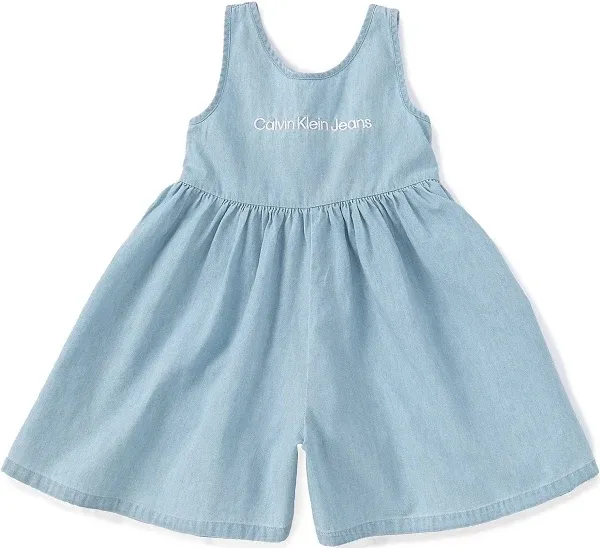 Calvin Klein Baby Girls Jeans Little Chambray Romper