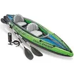 Intex Challenger K2 Two Person Inflatable Kayak Set