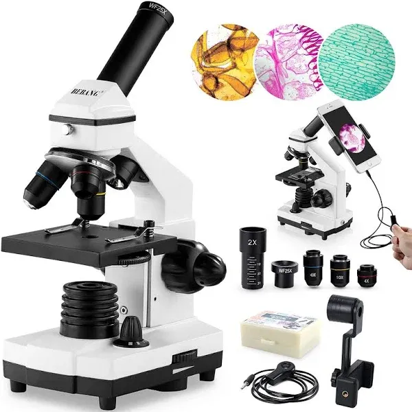 Microscope for Adults Kids, 100X-2000X BEBANG Compound Microscope with Micros