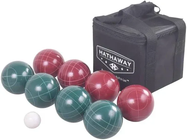 Hathaway Bocce Ball Set, Green,Red