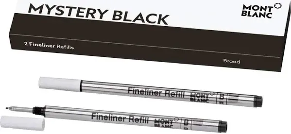 Montblanc Fineliner Refill B Mystery Black One Cartridge