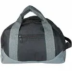 Dalix 12 inch Mini Duffel Bag Gym Duffle in Black-Gray