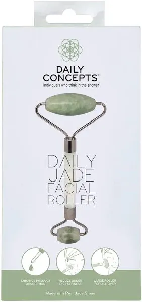 DAILY CONCEPTS Jade Facial Roller - Reduce Puffiness &amp; Smooth Lines! - NEW!